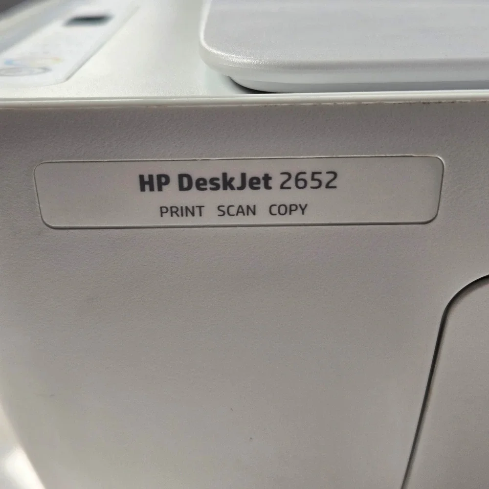 HP DeskJet 2652 All-in-One Printer White Wireless Print Scan Copy Office Tech